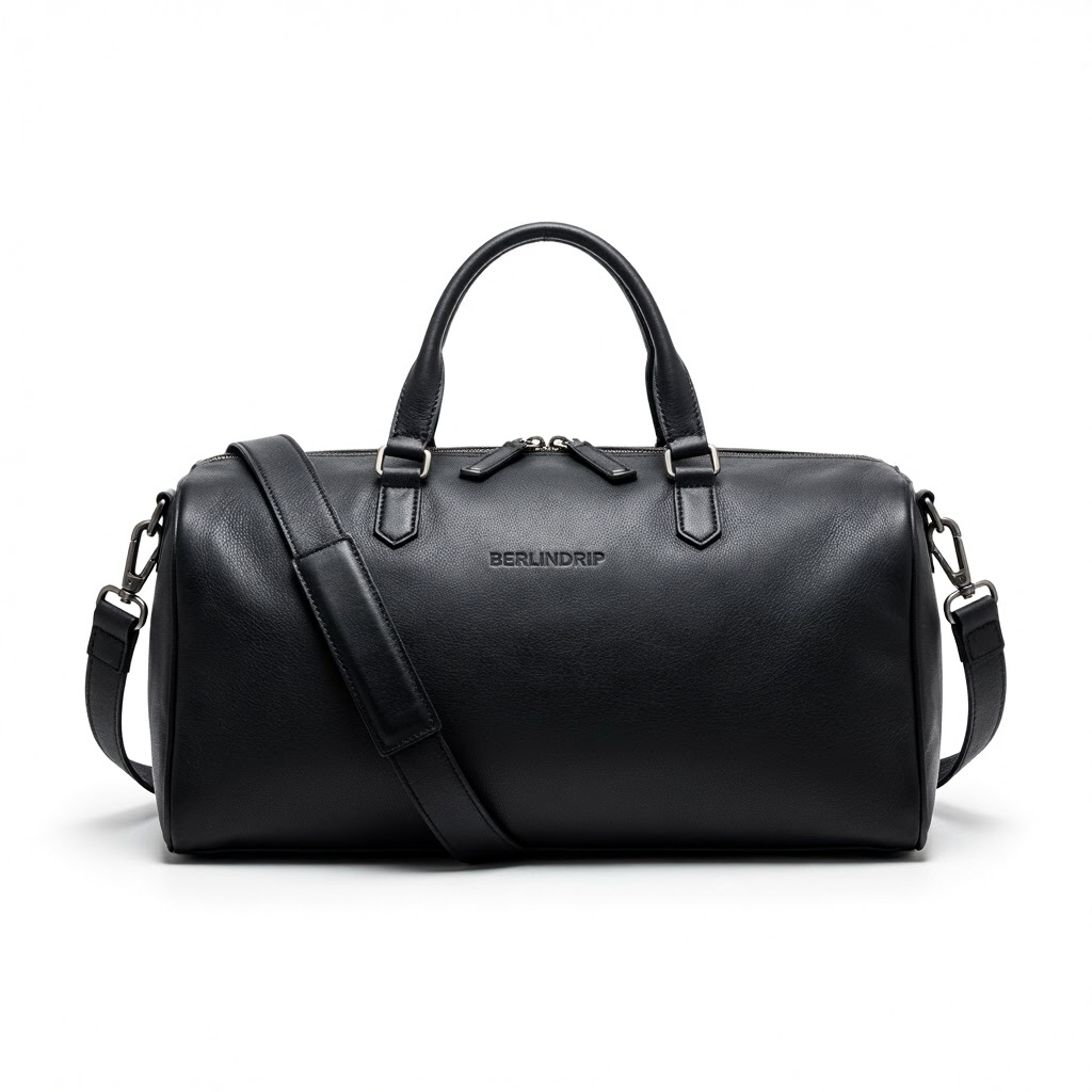 BERLINDRIP Leather Duffle Bag – Premium Travel Weekender for Men