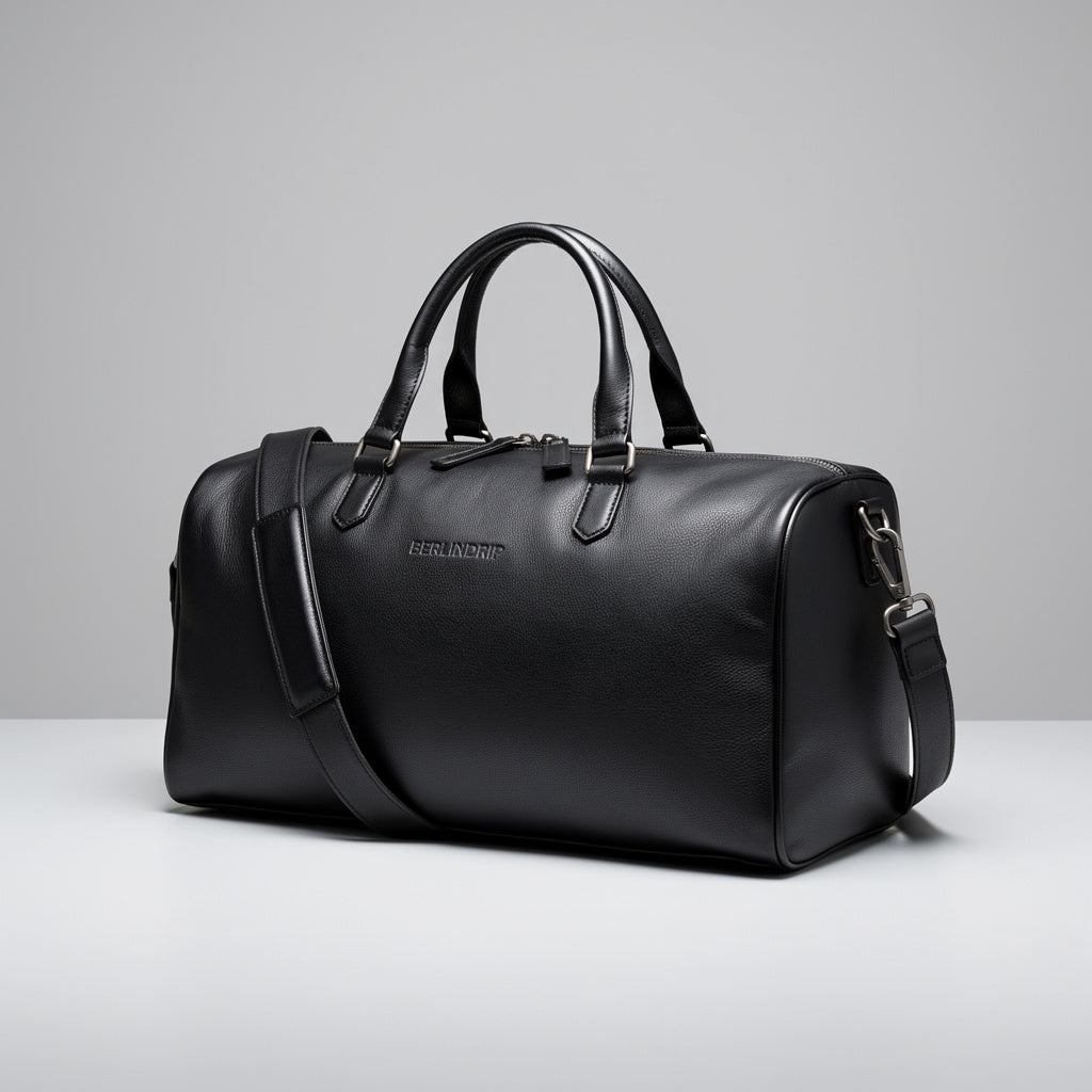 BERLINDRIP Leather Duffle Bag – Premium Travel Weekender for Men