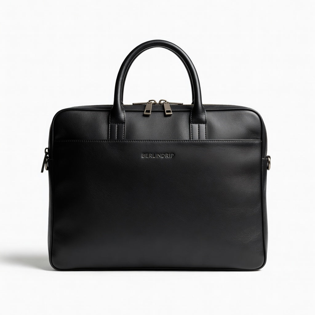 BERLINDRIP Leather Briefcase – Modern Professional Bag for Men